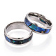 201 Stainless Steel Wide Band Finger Rings RJEW-T005-11-07-3