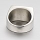 Personalized Retro Men's 316 Stainless Steel Wide Band Finger Rings RJEW-J066-19-20mm-3