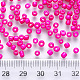 6/0 Baking Paint Glass Round Seed Beads SEED-S036-01C-03-3