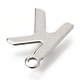 201 Stainless Steel Charms X-STAS-C021-06P-K-3