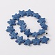 Star Synthetic Lava Rock Beads Strands G-N0099-21-2