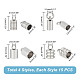 Unicraftale 60Pcs 4 Style 201 & 304 Stainless Steel Cord Ends STAS-UN0047-78-4