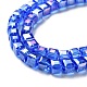 Electroplate Glass Beads Strands EGLA-R030-6x6mm-12-5
