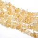 Natürlichen Citrin Perlen Stränge G-O049-C-42-1