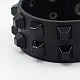 Bracelets en cuir punk rock personnalisés BJEW-K053-28B-2