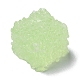 蓄光樹脂カボション  キューブキャンディー  暗闇の中で輝く  淡緑色  13x13x11.5mm RESI-E041-02E-4