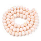 Electroplate Opaque Solid Color Glass Beads Strands EGLA-A034-P3mm-L20-3