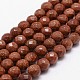 Synthetic Goldstone Beads Strands G-D840-48-8mm-1