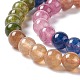 Brins de perles de tourmaline imitation jade naturel G-I334-01A-3