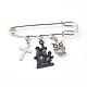 Iron Safety Brooch for Halloween JEWB-BR00048-01-1
