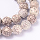 Facettierten gefärbt synthetischen Türkis runde Perle Stränge G-L377-39-12mm-1