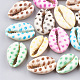 Printed Cowrie Shell Beads X-SHEL-S274-02-1