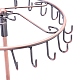 多機能鉄回転ジュエリーディスプレイラック  ネックレスを吊るすため  赤銅鉱  240x240x350mm EDIS-K002-12R-4