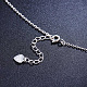 Shegrace splendida collana con ciondolo a semicerchio e marmo in argento sterling 925 JN474A-4