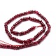 Chapelets de perles en rondelles en jade de Malaisie naturel teint G-E316-2x4mm-10-2