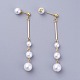 Plastic Imitation Pearl Dangle Earrings EJEW-JE03724-3