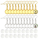 Pandahall элитный набор для изготовления плоских круглых висячих сережек своими руками DIY-PH0006-51-1