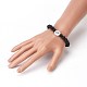 Natürliche Lava Rock Perlen Stretch Armbänder BJEW-JB03969-M-6