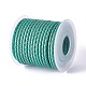 編み紐  革のアクセサリーコード  ジュエリーDIY製版材料  スプールで  ターコイズ  3.3mm  10ヤード/ロール WL-I005-A04-2