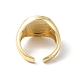 Кольцо-манжета из латуни с эмалью для женщин RJEW-F143-05G-01-3