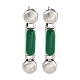 Серьги-гвоздики из нержавеющей стали 304 с эмалью EJEW-S229-15P-08-1