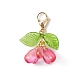 Подвески из цветочного стекла украшения HJEW-MZ00213-04-2
