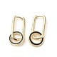 Real 18K Gold Plated Brass Ring Dangle Hoop Earrings EJEW-L268-022G-01-1