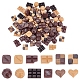 Olycraft 96 pz 12 cabochon decoden in resina opaca di cioccolato in 14.5~18x17~18.5x4.5~15.5 stili RESI-OC0001-52-1