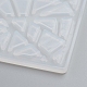 シリコンモールド  レジン型  UVレジン用  エポキシ樹脂ジュエリー作り  模造紙カット  ホワイト  63x63x4mm X-DIY-G017-E02-3