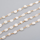 Handgefertigte Perlenketten aus natürlichem Regenbogenmondstein aus Trommelstein CHC-L045-014-3