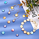 Sunnyclue 128 pièces 8 couleurs banc de tirage perles de coquillages d'eau douce brins SHEL-SC0001-15-5