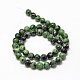 Natural Ruby in Zoisite Round Bead Strands G-P075-44-10mm-2