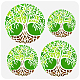 Fingerinspire 4 tailles pochoir de peinture d'arbre de vie 11.8x11.8 pouces réutilisable arbre de vie peinture pochoir plante arbre décoration pochoir bricolage artisanat pour peinture sur mur meubles en bois DIY-WH0391-0347-1