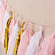 Hängende Papierquasten für Hochzeitsfesthauptdekoration AJEW-PH0014-02-4