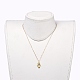 (vente d'usine de fêtes de bijoux) colliers pendentifs en laiton NJEW-JN02679-01-5