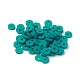 Flat Round Eco-Friendly Handmade Polymer Clay Beads CLAY-R067-6.0mm-07-4