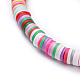 Handmade Polymer Clay Heishi Beaded Necklaces NJEW-JN02449-04-2