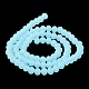 Imitation Jade Solid Color Glass Beads Strands EGLA-A034-J6mm-MD04-4