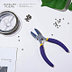 BENECREAT Double Nylon Jaw Flat Nose Pliers Mini Steel Wire Forming Pliers for Jewellery Craft Making Hobby Projects PT-BC0002-18-7