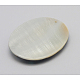 アワビの殻/パウア殻のペンダント  片面  モザイク模様  オーバル  カラフル  サイズ：幅さ約30mm  長さ39.5mm  厚さ5mm  穴：1mm SSHEL-N001-113-2