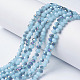 Chapelets de perles en verre électroplaqué EGLA-A034-J6mm-F04-1
