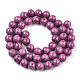 Chapelets de perles en turquoise synthétique teintée TURQ-R032-8mm-XSS15-2