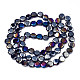 Electroplate Glass Beads Strands EGLA-N002-27-G01-2