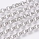 304 Stainless Steel Rolo Chain Bracelets BJEW-P235-01P-2