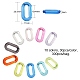 300 pièces 10 couleurs anneaux de liaison acryliques transparents MACR-CJ0001-37-2