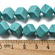 Teints perles synthétiques turquoise brins G-G075-C02-01-5