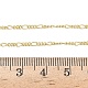 Цепочки Фигаро из латуни толщиной 2 мм NJEW-P339-08G-5
