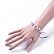 Nylon regolabile bracciali intrecciati cavo di perline BJEW-JB04602-04-4
