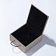Burlap and Cloth Pendant Necklace Boxes OBOX-D005-02-3