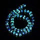 Glow in the Dark Luminous Style Handmade Silver Foil Glass Round Beads FOIL-I006-10mm-02-3